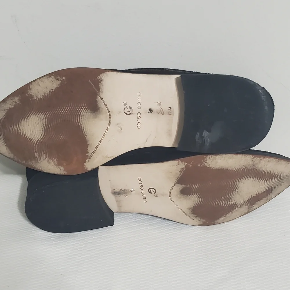 Corso Como Black Suede Ankle Boots 7.5